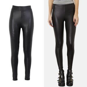 Topshop Faux Leather Leggings